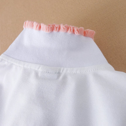 3-12 Age Girls Polo Summer Children Short Sleeve T-shirts 2024 New Kids Turn Down Collar Clothing Baby Cotton Tops