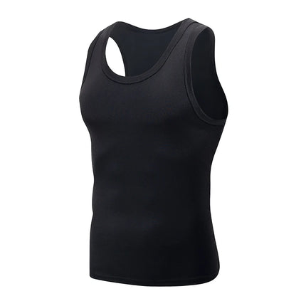 1/3 Piece Men's Four Seasons Black And White Classic Color Basic Vest Plus Size Youth Sports And Leisure Running Joker Bottoming
