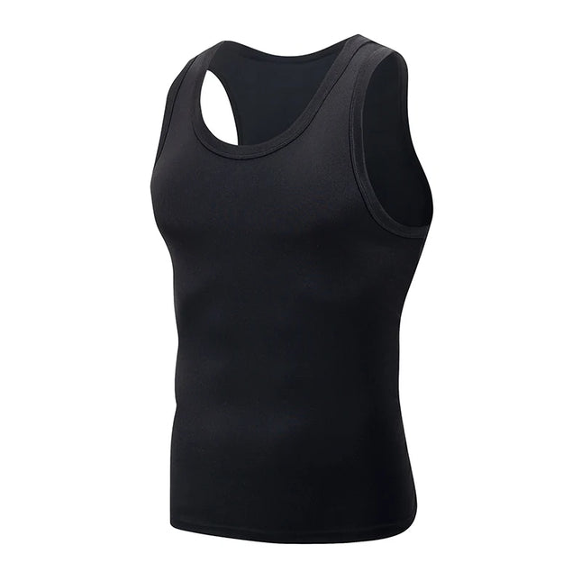 1/3 Piece Men's Four Seasons Black And White Classic Color Basic Vest Plus Size Youth Sports And Leisure Running Joker Bottoming