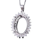Platinum-plated / Inlay 5x7mm