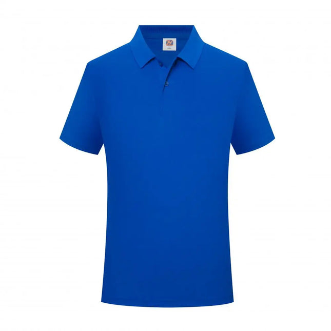 Men's and Women's New Model Summer Solid Color Lapel Short-sleeved Casual Daily Outdoor Polo Shirt Fashion Button Top 14 Colors