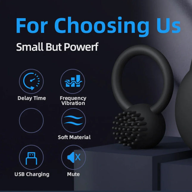 Cock Ring Vibrator Penis Sleeve Sucking Stimulator Remote Control G-spot Erection Ring Clitoral Sex Toy for Adult Supplies