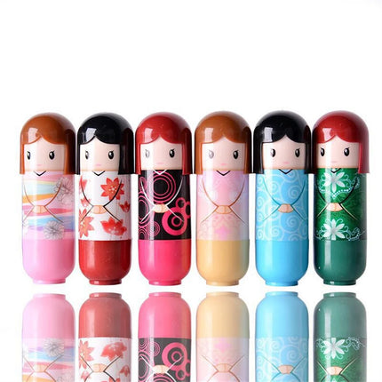 1~20PCS Japanese Doll Lip Balm Prevents Chapped Lips Long-lasting Refreshing Lip Moisturizer Trending Lip Balm