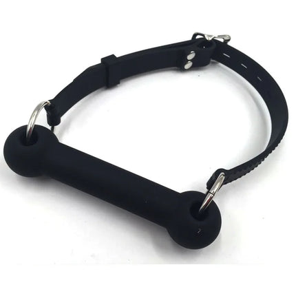 Slave Dog Bite Bone Mouth Gag Strap Horse Harness Restraint Leash Oral Fixation Slave Stuffed Flirting BDSM Sex Toys for Couples