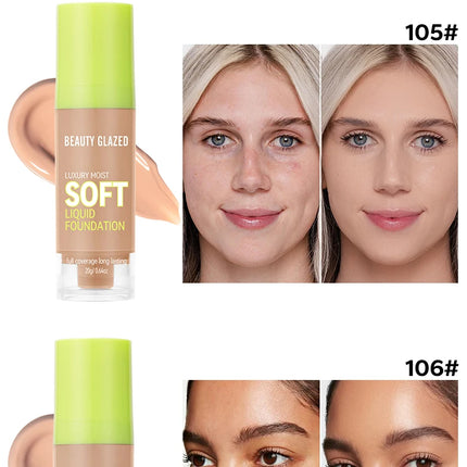 Flawless All Day: 8 Color Waterproof Concealer Foundation For Women Makeup Full Coverage Long Lasting Moisturizing