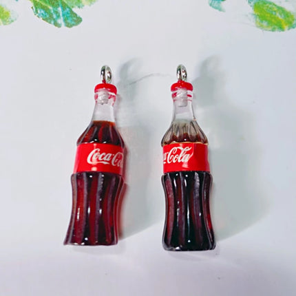 10pcs Kawaii Drink Bottle Cute Resin  Phone Charms for Jewelry  Making Diy Pendants  Necklace Keychain Bracelets Earring Charms