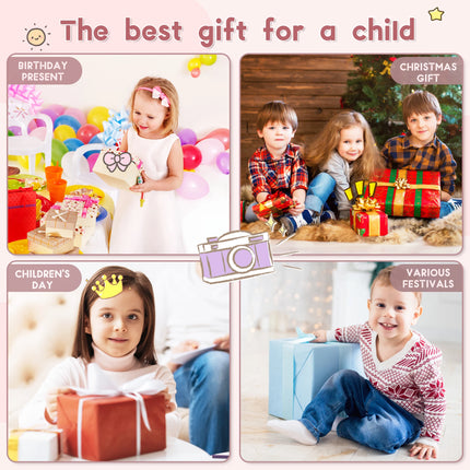 Mini Portable Toy CCD Camera | Dual High-Definition Lenses Effortlessly Take Photos and Shoot Videos Birthday Gift.