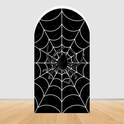 Spider Man Arch Backdrop Cover Web Pattern Design For Boys Birthday Party Superhero Theme Photo Booth Background Decor Prop