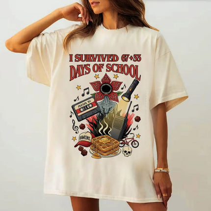 Demogorgon T-shirt Funny Women Men Hawkins Clipart Graphic Tee Demogorgon Shirts Trendy Gothic Tops