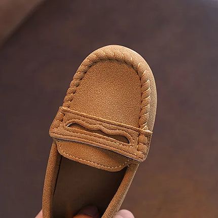 Children Moccasin Shoes Boys Flats Loafers Non-slip Tassels Cute Kids Casual Leather Shoes Soft Slip-on Pleated Solid Color 2025