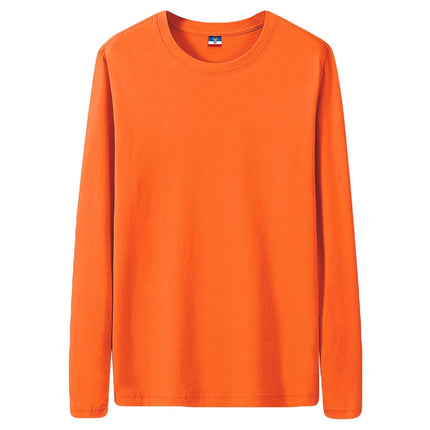 Long Sleeves T-Shirts Men Tee Tops Male Cotton Plain Tshirts Pullovers Plus Size 4XL 5XL Undershirts Man Clothing Autumn Spring