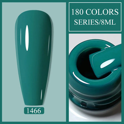 Parkson 8ml HEMA TPO FREE Color Gel Nail Polish Nude Pink Red Green Collection Nail Gel Polish Glitter Soak Off UV LED Gel