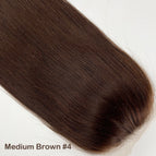 Medium Brown / No Bangs / 14inches|Free Part