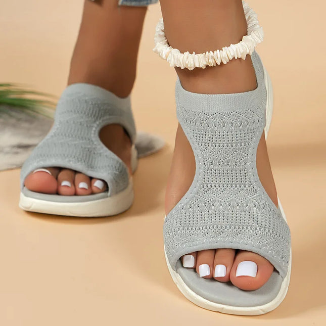 Toe open spot 2025 fish mouth casual fashion sandals low-heeled women