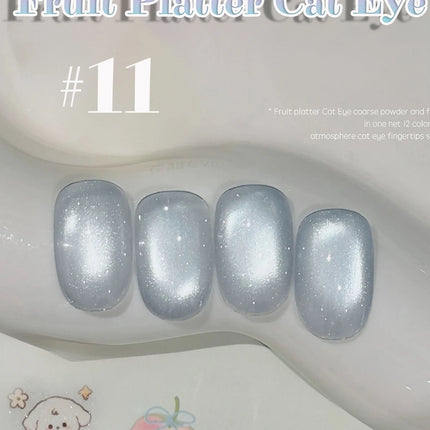 TC 12-Color Cat Eye Magnetic Gel Nail Polish 10ml Full Coverage Vernis Semi Permanent Super Gorgeous Nail Manicure Varnish Gel