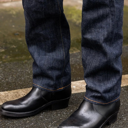 Red Tornado 12.5oz Slim Straight Fit Selvedge Denim Jeans WWII Era Inspired Classic Men's Five Pocket Pants