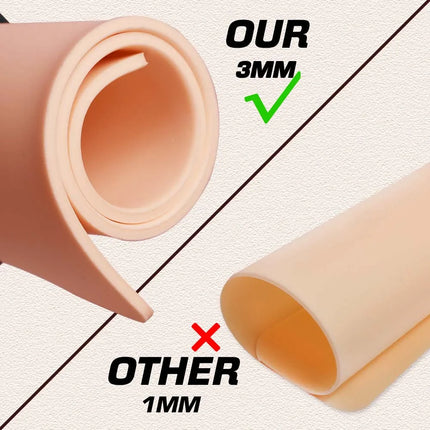 8/6/5/3/1pcs Tattoo Practice Skin 3MM Pro A4 Size Silicone Fake Skins for Permanent Makeup Training Skin Supply Tattoo Accessory
