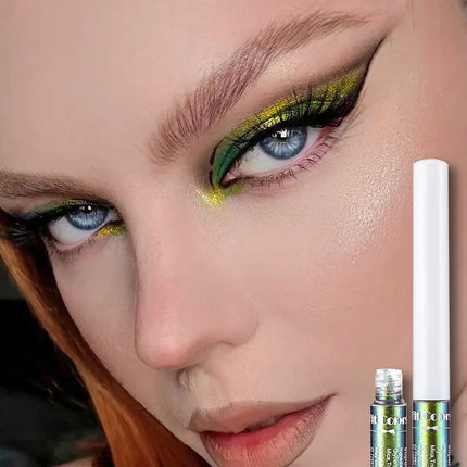 Chameleons Eyeliner Liquid Pearl Gloss Shiny Metallic Eyeshadow Liner Multi Chrome Color Aurora Eye Makeup Glitter Pigment
