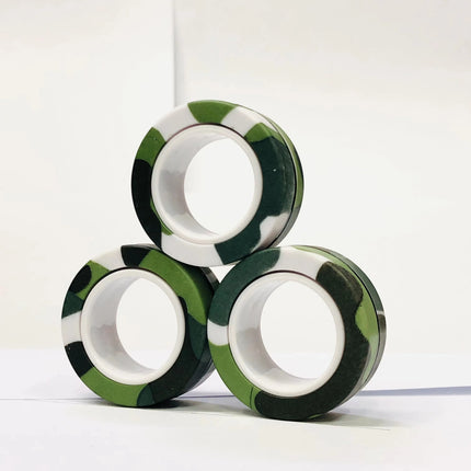 3pcs Fidget Toy Set Finger Magnetic Rings Colorful Adult Magnets Spinner Rings for Relieve Stress Anxiety Relief Therapy