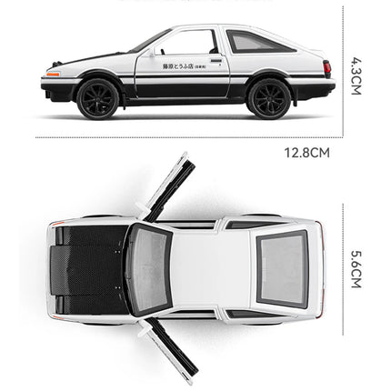 1:36 Porsche 911 Turbo 1978 Model Toy Cars Alloy Diecast AE86 Miniature Vehicles Doors Opened Pull Back Exquisite Interior Gifts
