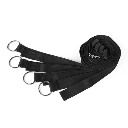 Multi-function Bed Bondage Straps Binding on The Bed Soft 4 Cuffs Different Scenarios Restraints Bondage Play Tools For Couples