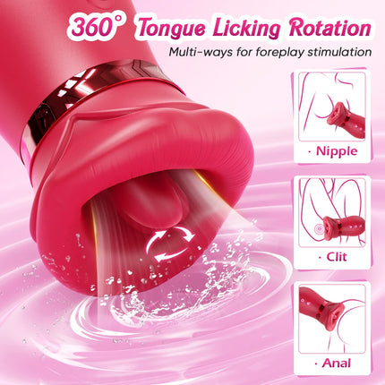 Sex Toys Vibrator Tongue Licking Nipple Clitoris Stimulator Vibration Masturbation Tools Women Couple Sex Toys Sucking Vibrator