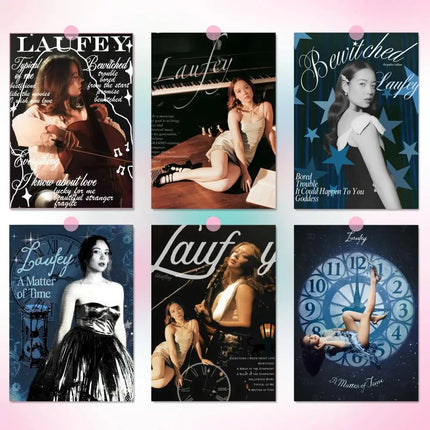 Singer Cute L-LaufeyS Modern Wall Art Poster Sticker For Living Room Bedroom Bar Home Decor Mural Painting Decoration