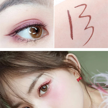 Professional Fast Dry Smooth Waterproof Eyeliner Pencils Eyes Brown Black Color Pigments Liquid Eye Liner Pen Make Up Tools