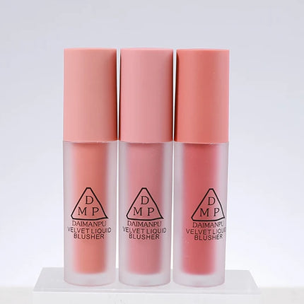 Pink Liquid Powder Blusher Creates Healthy Ruddy Complexion  Waterproof Moisturizing  Hard To Take Off Makeup Facial Cosmetics