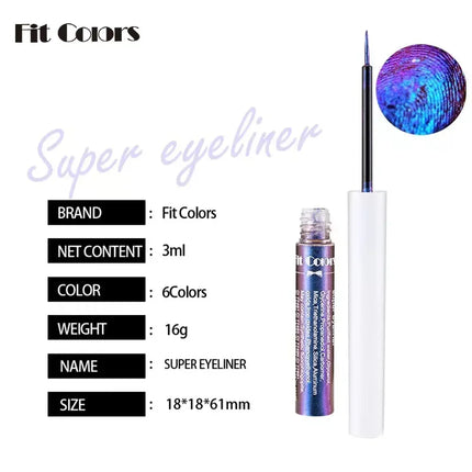 Chameleons Eyeliner Liquid Pearl Gloss Shiny Metallic Eyeshadow Liner Multi Chrome Color Aurora Eye Makeup Glitter Pigment