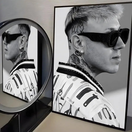 Singrer Rapper L-Lazza Poster Modern And Elegant Wall Stickers For Home Decor Living Room Dormitory Wall Art