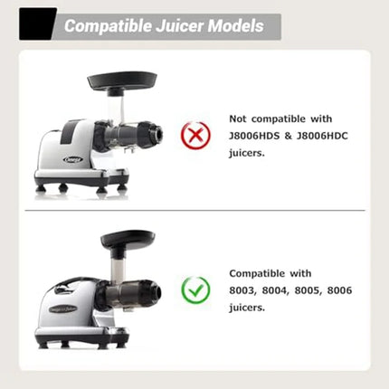 B89B-8006 Vertical Masticating Juicer For Omegae 8006, 8005, 8004, 8003 Juicing Screen Juice Screen Drum, Easy To Use Easy Insta