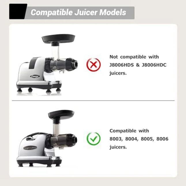 B89B-8006 Vertical Masticating Juicer For Omegae 8006, 8005, 8004, 8003 Juicing Screen Juice Screen Drum, Easy To Use Easy Insta