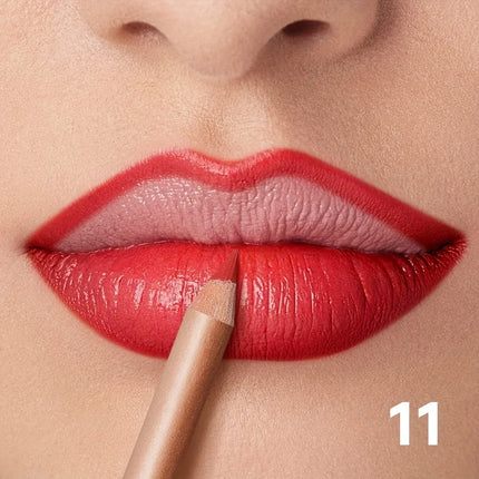 Matte Lip Liner Pencil Nude Shade, Long Lasting Waterproof Smooth Formula for Precise Lip Outline & Soft Glossy Finish