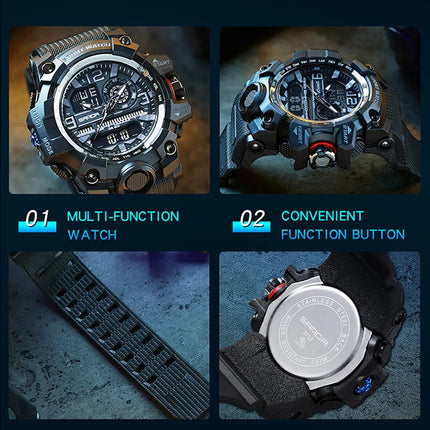 SANDA G style New Men's Watch 50M Waterproof Sports Military Quartz Watch For Male Electron Digital Wristwatch Reloj De Hombre