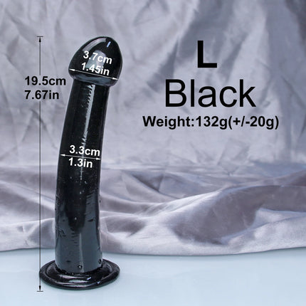Cheap TPE Transparent Anal Plug Jelly Dildo 4Sizes Suction Cup Cock Vaginal Masturbation Soft Small Penis Women Man Sex Toys
