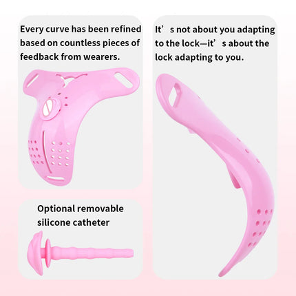 LICKER ABS Chastity Cages With Urethral Orifice Penis Bondage Cock Lock Loyalty Belt Sex Toys For Men Sissy Erotic Accessories