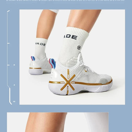 Li-Ning Men's WADE SHADOW 6V2 On Court Basketball Shoes BOOM Cushion Wearable Sport Shoes LiNing Stable Support Sneakers ABPV021