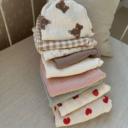 Summer New Baby Pants 2023 Korean Kids Spring Organic Cotton Loose Tiger Bear Floral Print Pants Boys And Girls Lantern Trousers