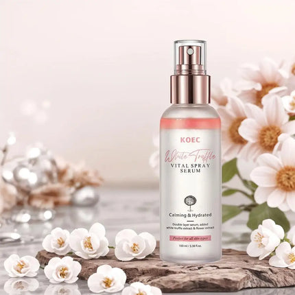 KOEC White Truffle First Spray Serum, Moisturizing Glowing Facial Setting Spray, Hydrating Nourishing Skin Care Mist 100ml