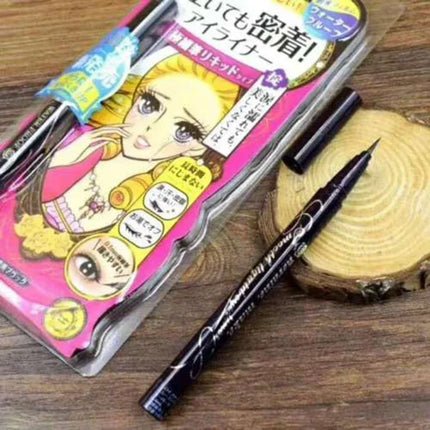 KISS ME make up Quick-drying Waterproof Black Eyeliner Long-lasting Liquid Eyeliner Smoothing Makeup Tool for Women