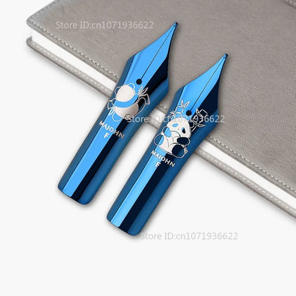 Majohn NO.8 Blue/Black Panda Gold-plated Sun Bock Nib for Majohn P139/P140/P141 Fountain Pen Writing Business Accessories