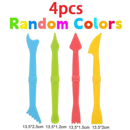 Kids Color Clay Dough Tool Set Animal Mold Play Dough Accessories DIY Plasticine Cutter Roller Press Educational Children Toys