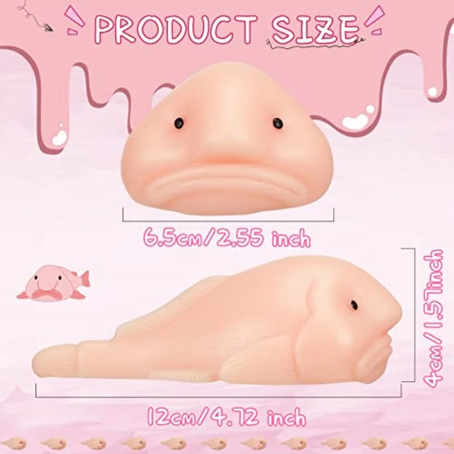 Stress Relief Squishy Blobfish Squeeze Toy Slow Ugly Fish Desk Toy Fidget Toys Gift
