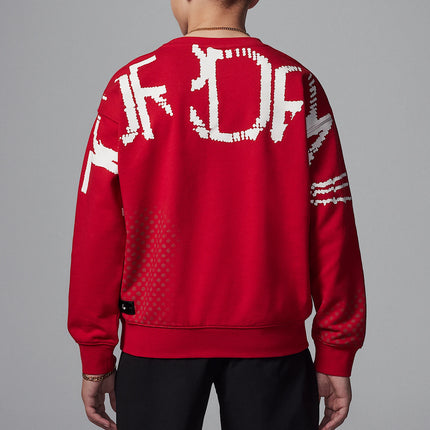 Nike Official Genuine JORDAN Big Kids Knit Pattern Round Neck Warm Sweatshirt IF3740-687