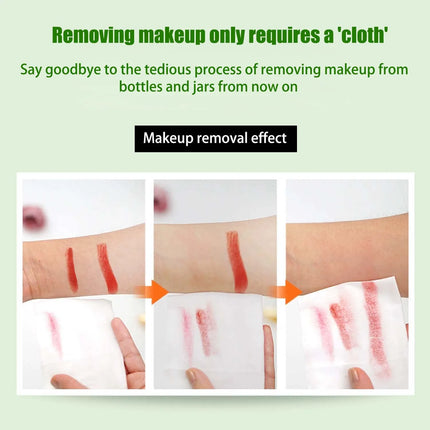 10/400 Sheets Avocado Plant Extract Makeup Remover Wipes Gentle Cleansing Spunlace Non-woven Fabric Daily Makeup Removal Wipes