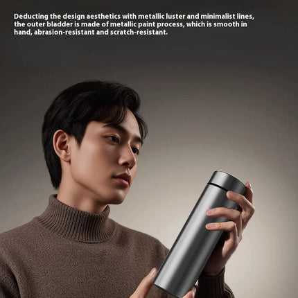 Pure Titanium Insulated Cup Men And Women'S Water Cup Portable Tea Cup Tea Water Separation Titanium Cup Cold Insulation Bottle