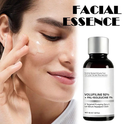 30ml Volufiline 92% + Pal-Isoleucine 1% Plumping Serum with Niacinamide Plumping Anhydrous Skin Radiance Boosting Facial Serum