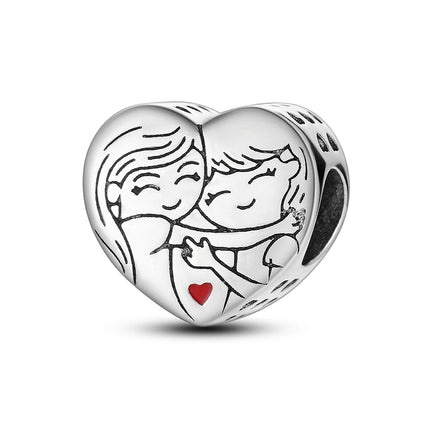 Charm Hot Sales 925 Sterling Silver Charms Beads CZ pave Round Charms Fit Original Bracelet Necklace Charms Jewelry Gift DIY
