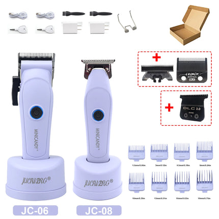 JUCAI MINICANDY JC06 Professional Hair Clipper DLC Blade 7200RPM Brushless Motor with Base Charger 3200mAh Hair Cutting Machine